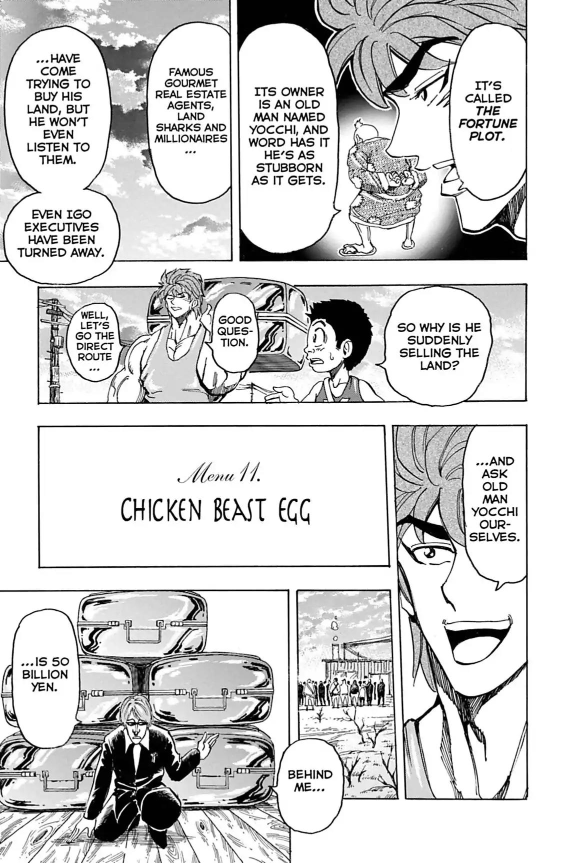 Toriko Chapter 147 page 9 - Chapter 147: Vol.17 Gourmet 147: Chicken Beast Egg!!