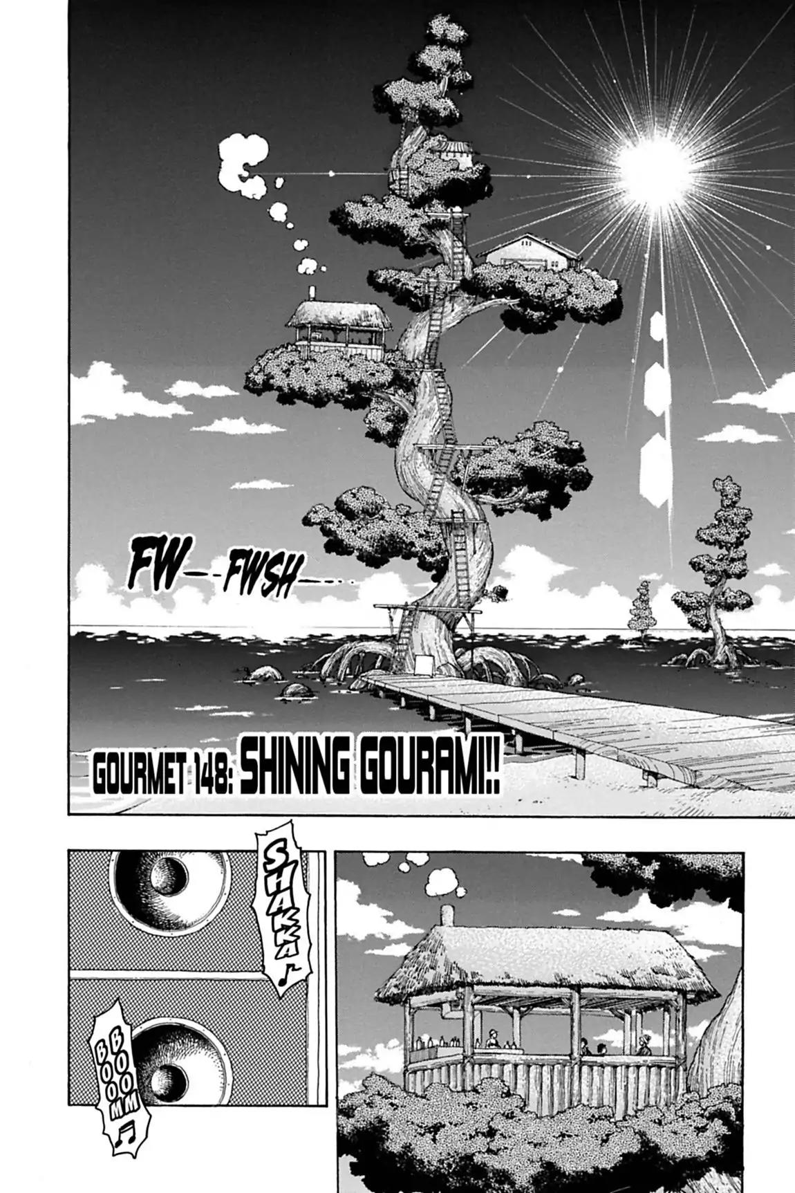 Toriko Chapter 148 page 2 - Chapter 148: Vol.17 Gourmet 148: Shining Gourami!!