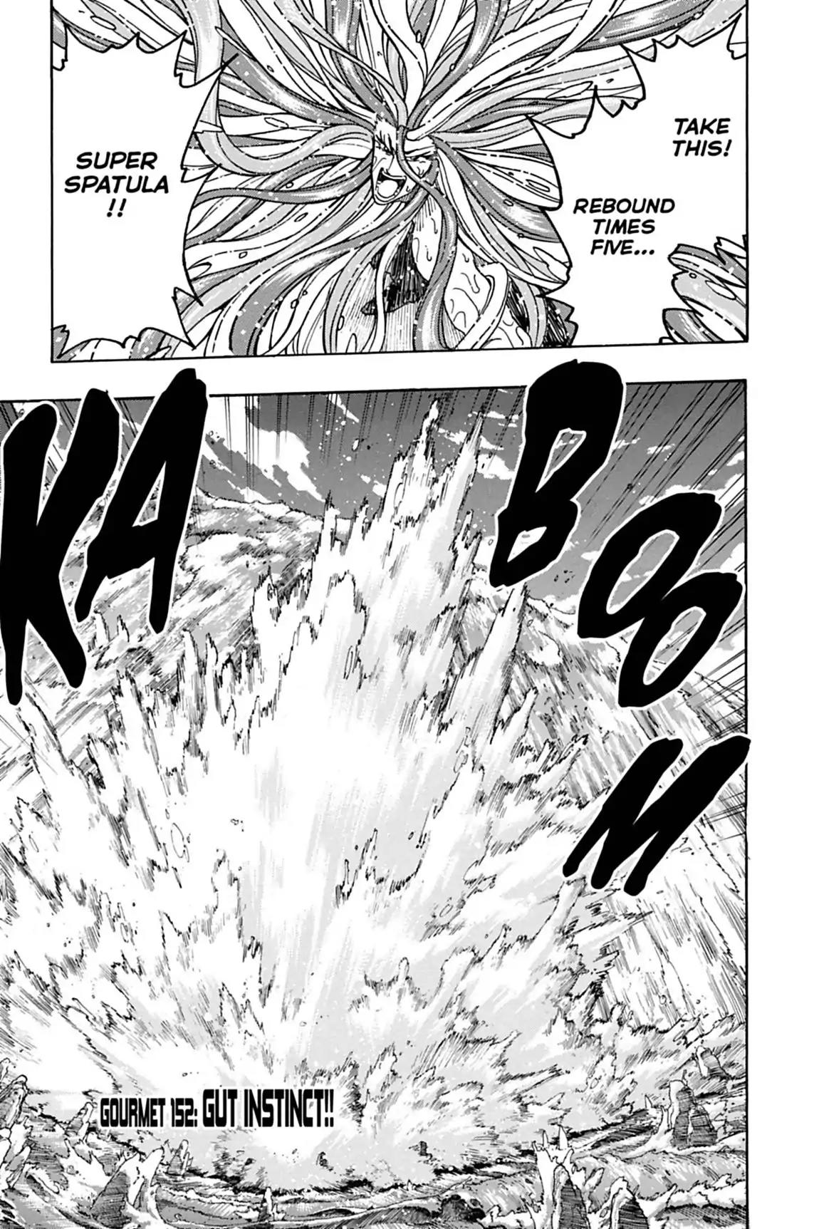 Toriko Chapter 152 page 1 - Chapter 152: Vol.17 Gourmet 152: Gut Instinct!!