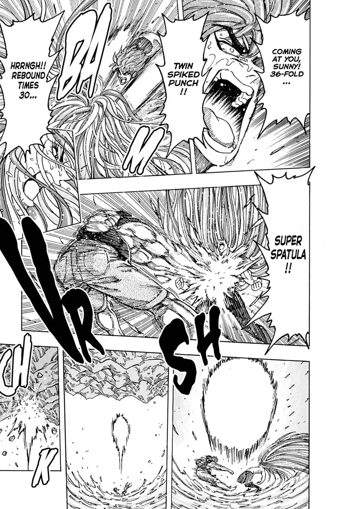 Toriko Chapter 153 page 13 - Chapter 153: Vol.17 Gourmet 153: Twin Spiked Punch!!