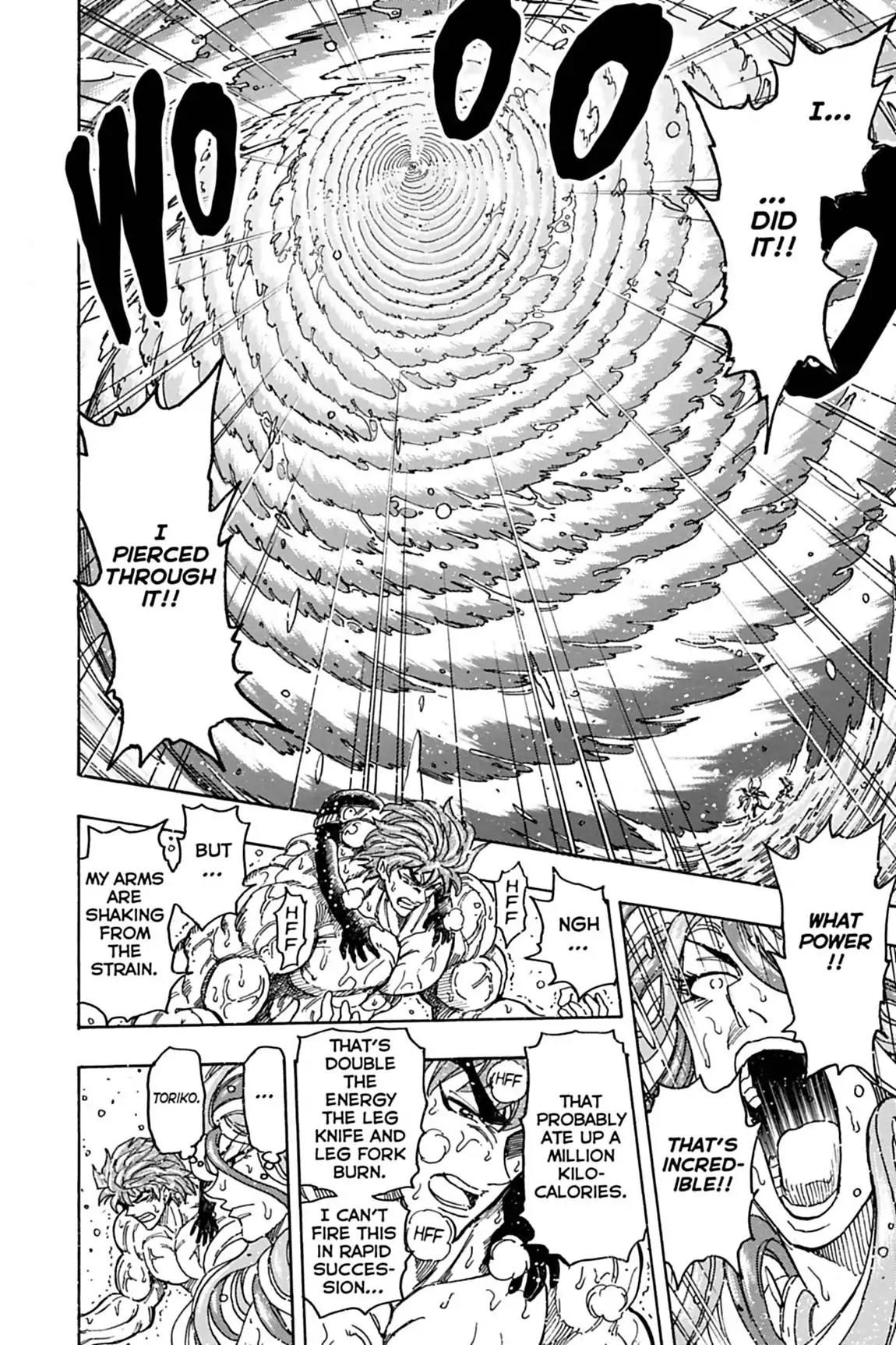 Toriko Chapter 153 page 4 - Chapter 153: Vol.17 Gourmet 153: Twin Spiked Punch!!
