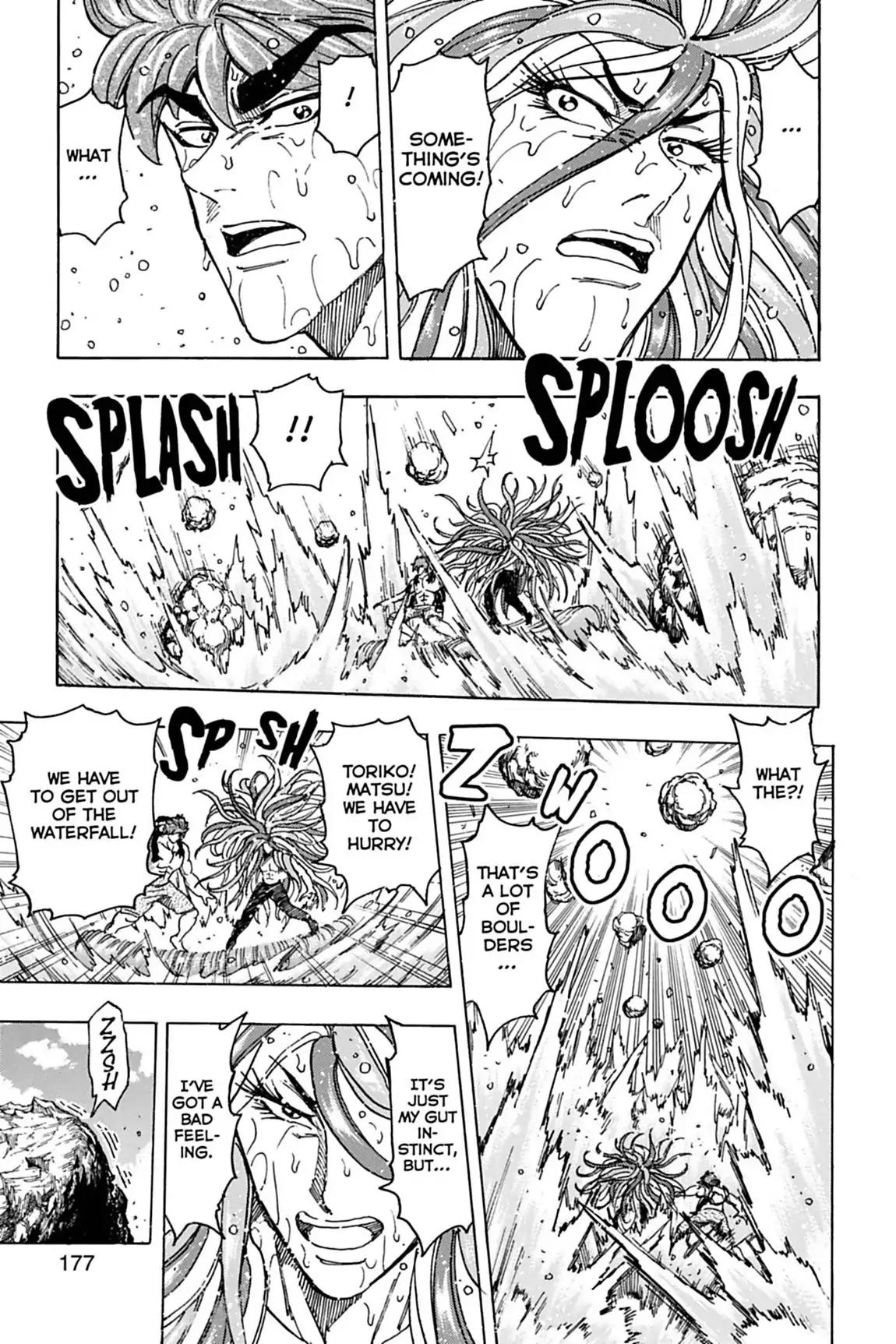 Toriko Chapter 153 page 7 - Chapter 153: Vol.17 Gourmet 153: Twin Spiked Punch!!