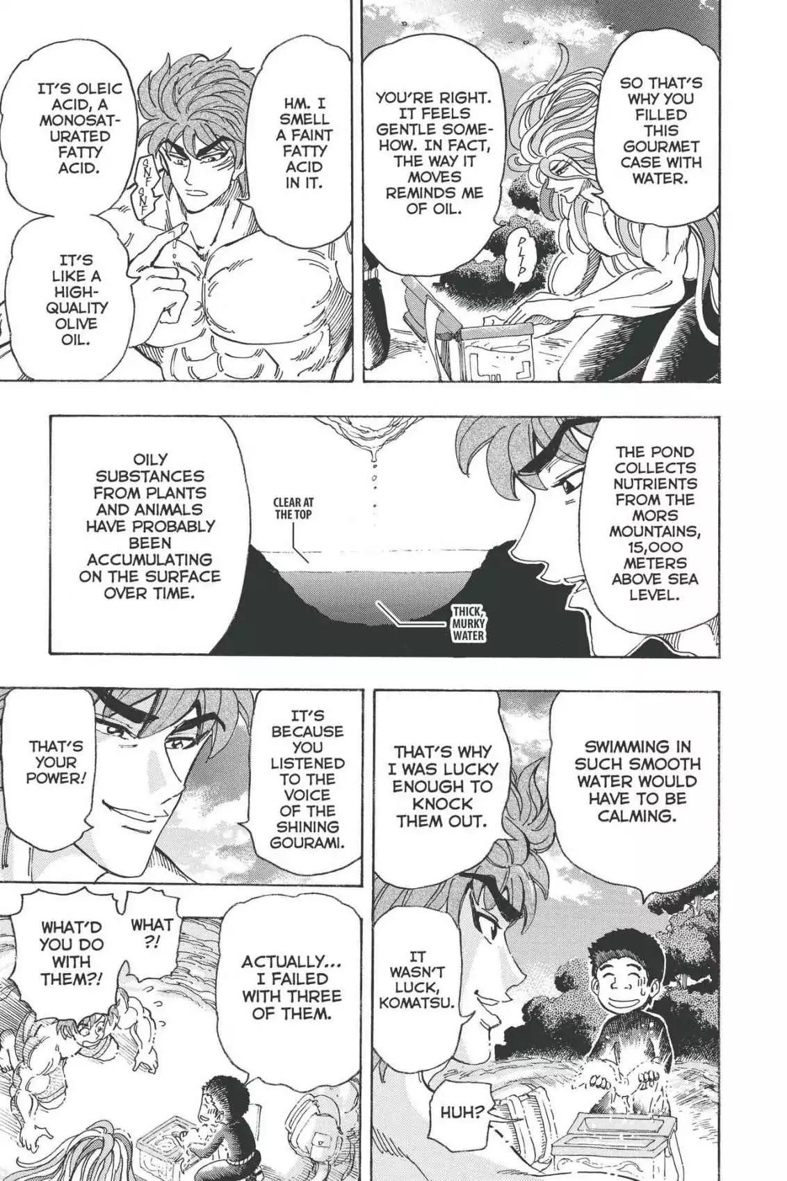 Toriko Chapter 155 page 3 - Chapter 155: Vol.18 Gourmet 155: A Taste of Shining Gourami!!