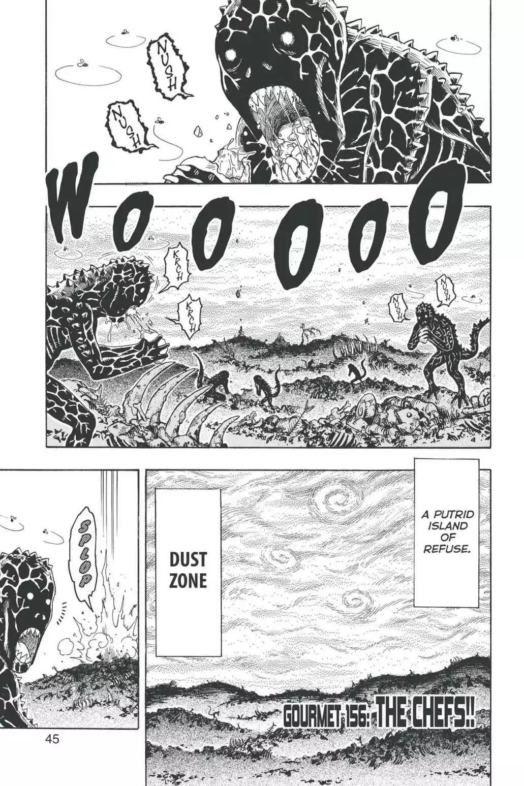 Toriko Chapter 156 page 1 - Chapter 156: Vol.18 Gourmet 156: The Chefs!!