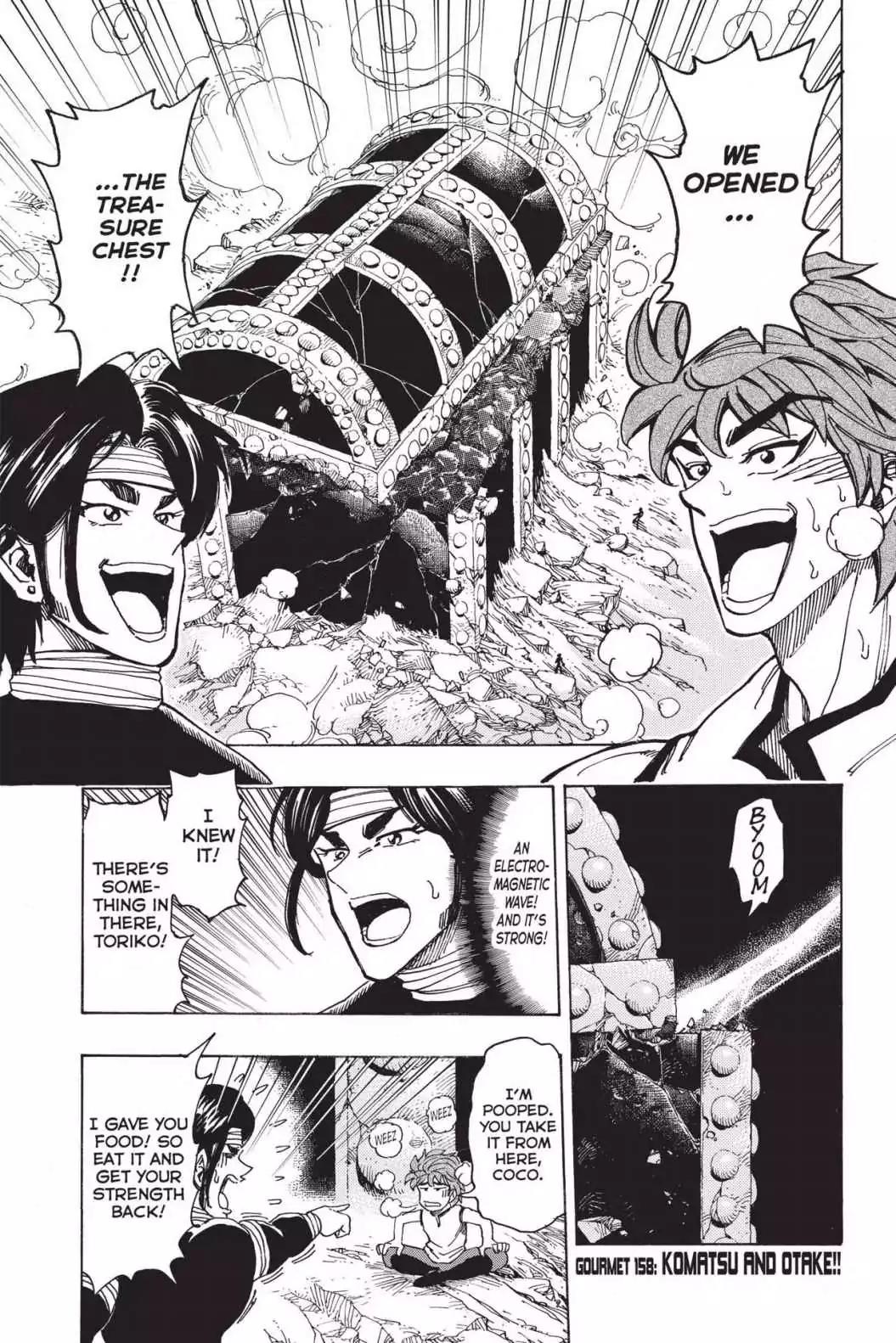 Toriko Chapter 158 page 1 - Chapter 158: Vol.18 Gourmet 158: Komatsu and Otake!!