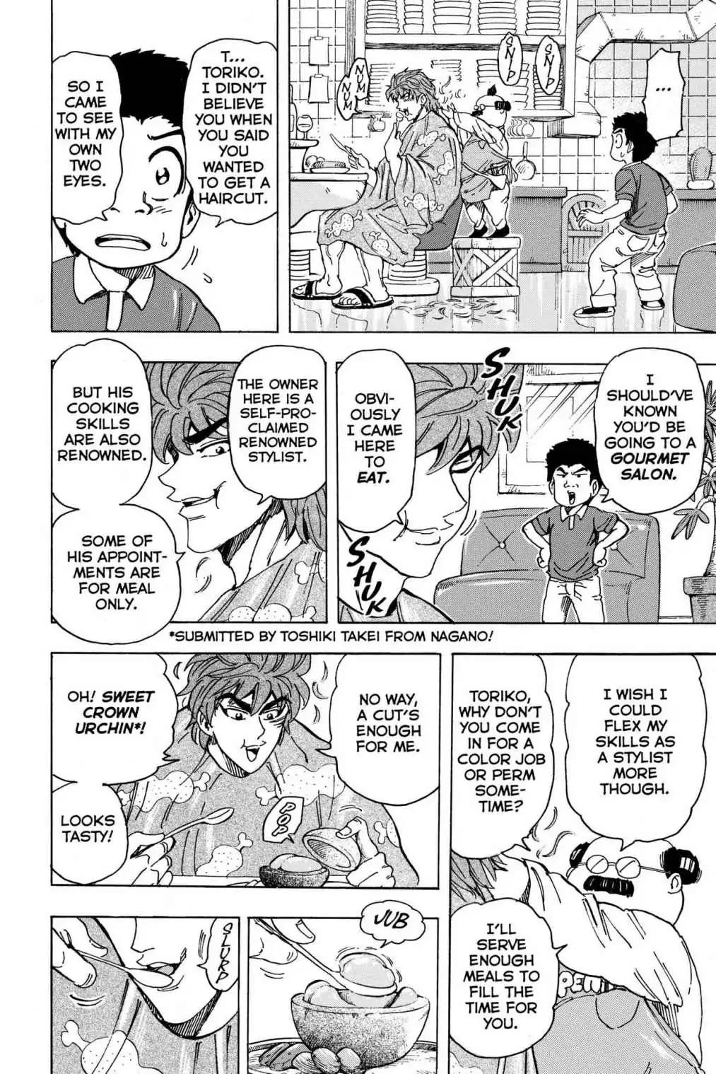 Toriko Chapter 159 page 8 - Chapter 159: Vol.18 Gourmet 159: Voice of the Full-Course Meal!!