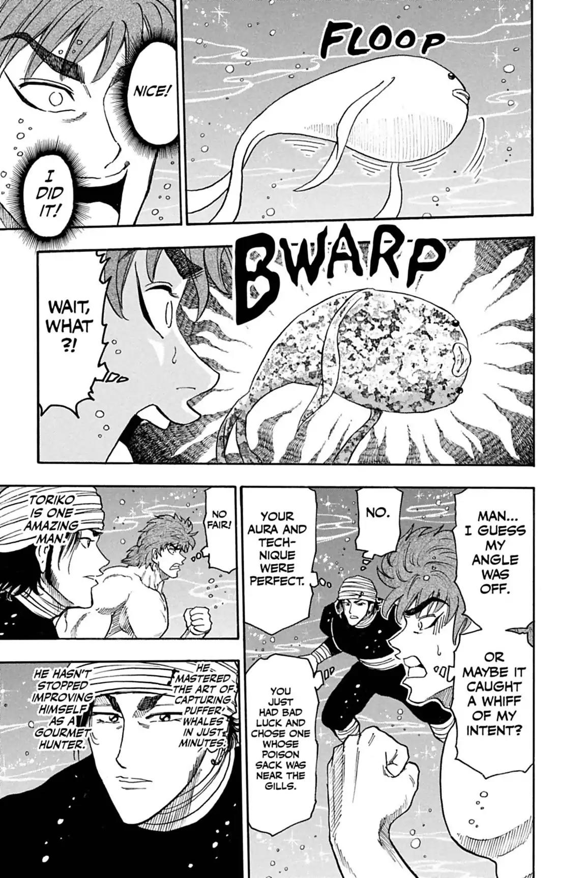 Toriko Chapter 16 page 13 - Chapter 16: Vol.2 Gourmet 16: You're Mine, Puffer Whale!!