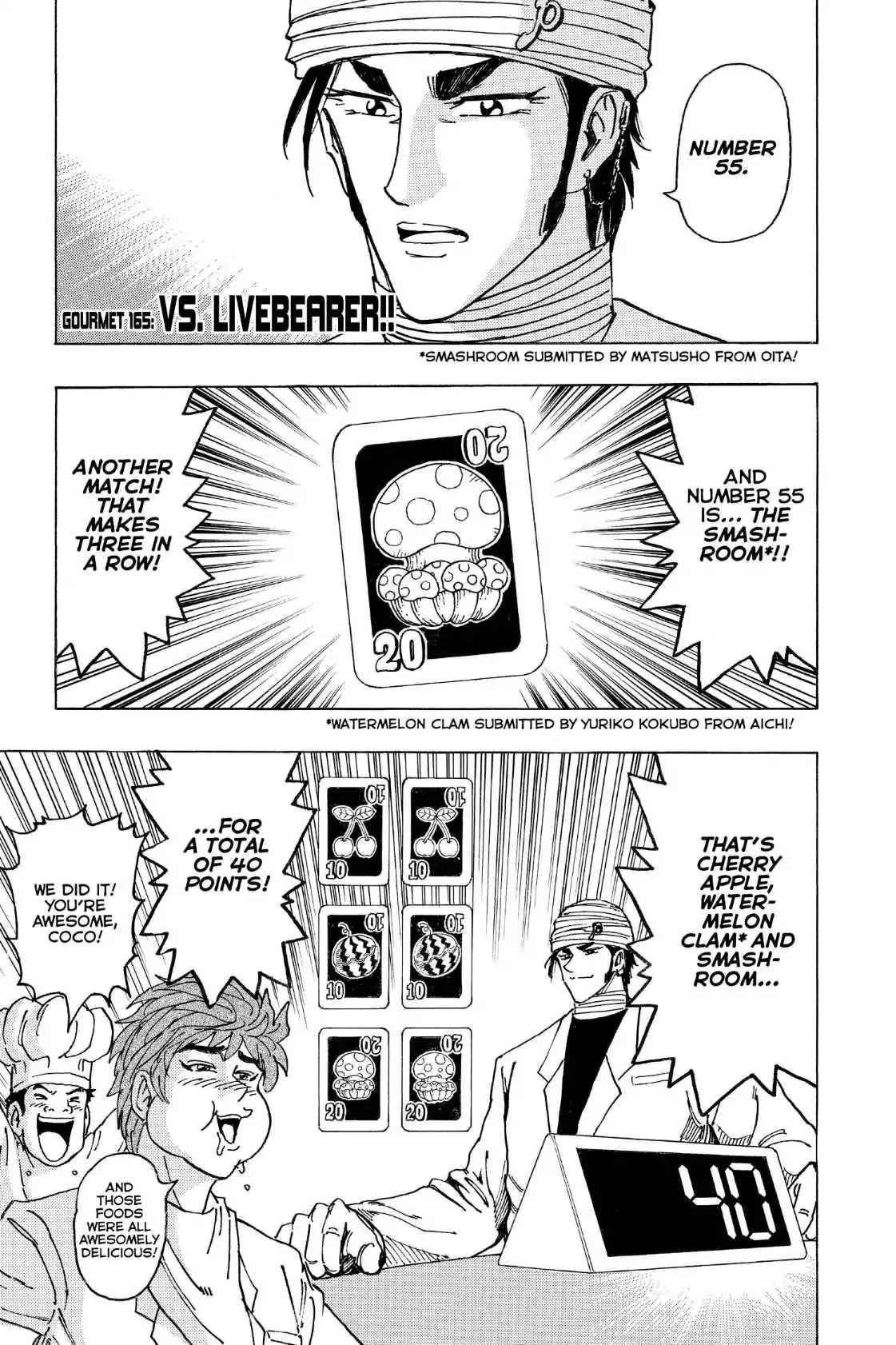 Toriko Chapter 165 page 1 - Chapter 165: Vol.19 Gourmet 165: Vs. Livebearer!!