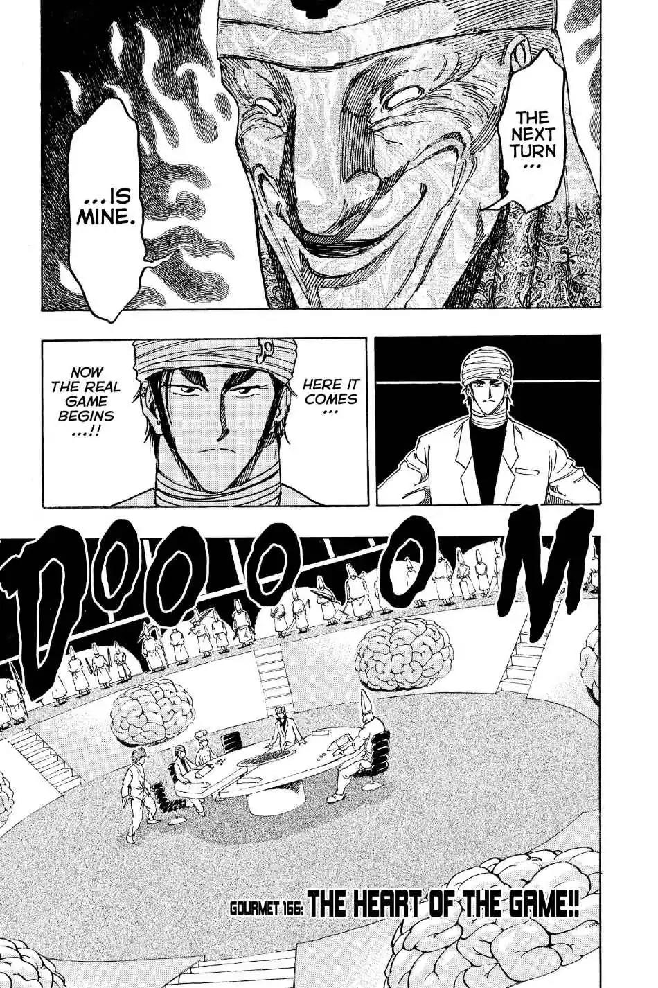 Toriko Chapter 166 page 1 - Chapter 166: Vol.19 Gourmet 166: The Heart of the Game!!