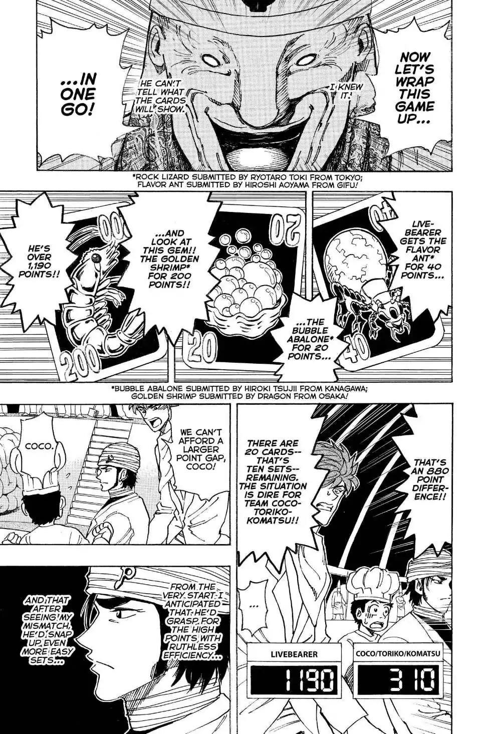 Toriko Chapter 166 page 9 - Chapter 166: Vol.19 Gourmet 166: The Heart of the Game!!