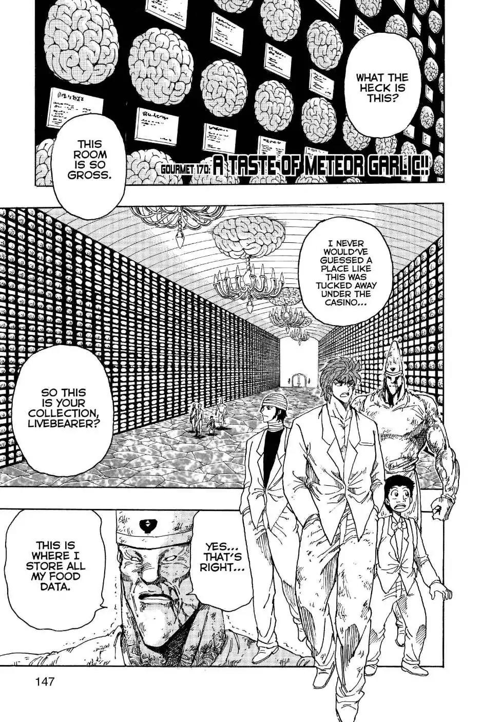 Toriko Chapter 170 page 1 - Chapter 170: Vol.19 Gourmet 170: A Taste of Meteor Garlic!!