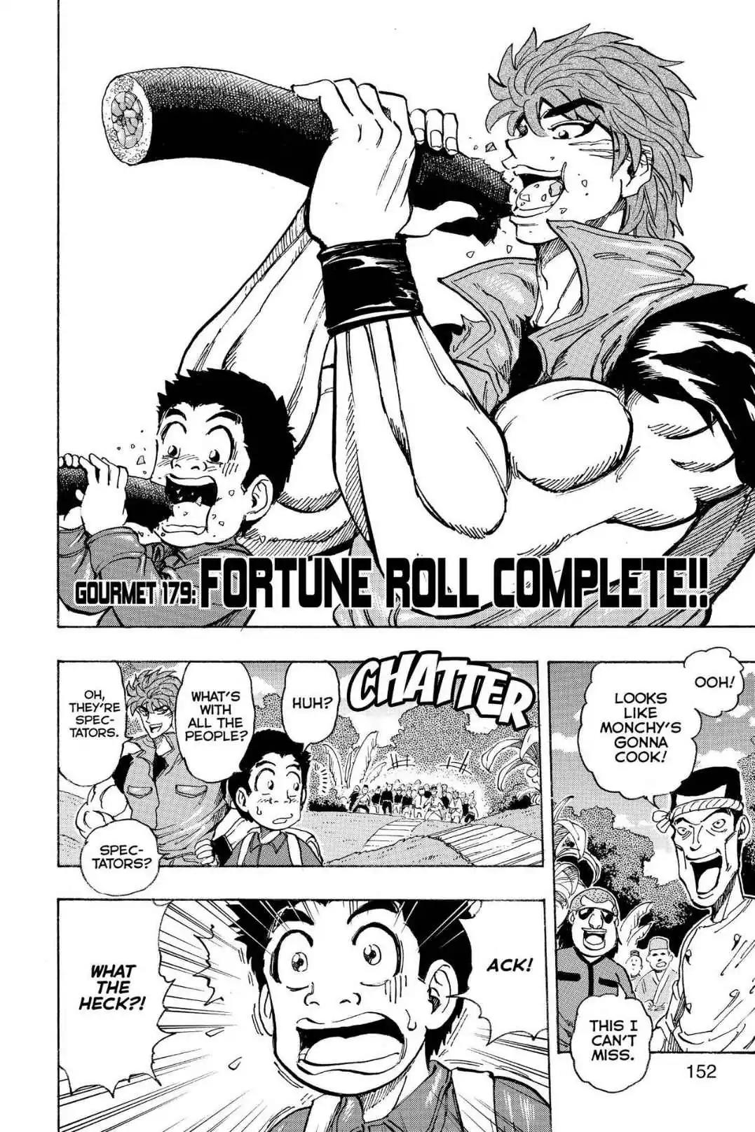 Toriko Chapter 179 page 2 - Chapter 179: Vol.20 Gourmet 179: Fortune Roll Complete!!