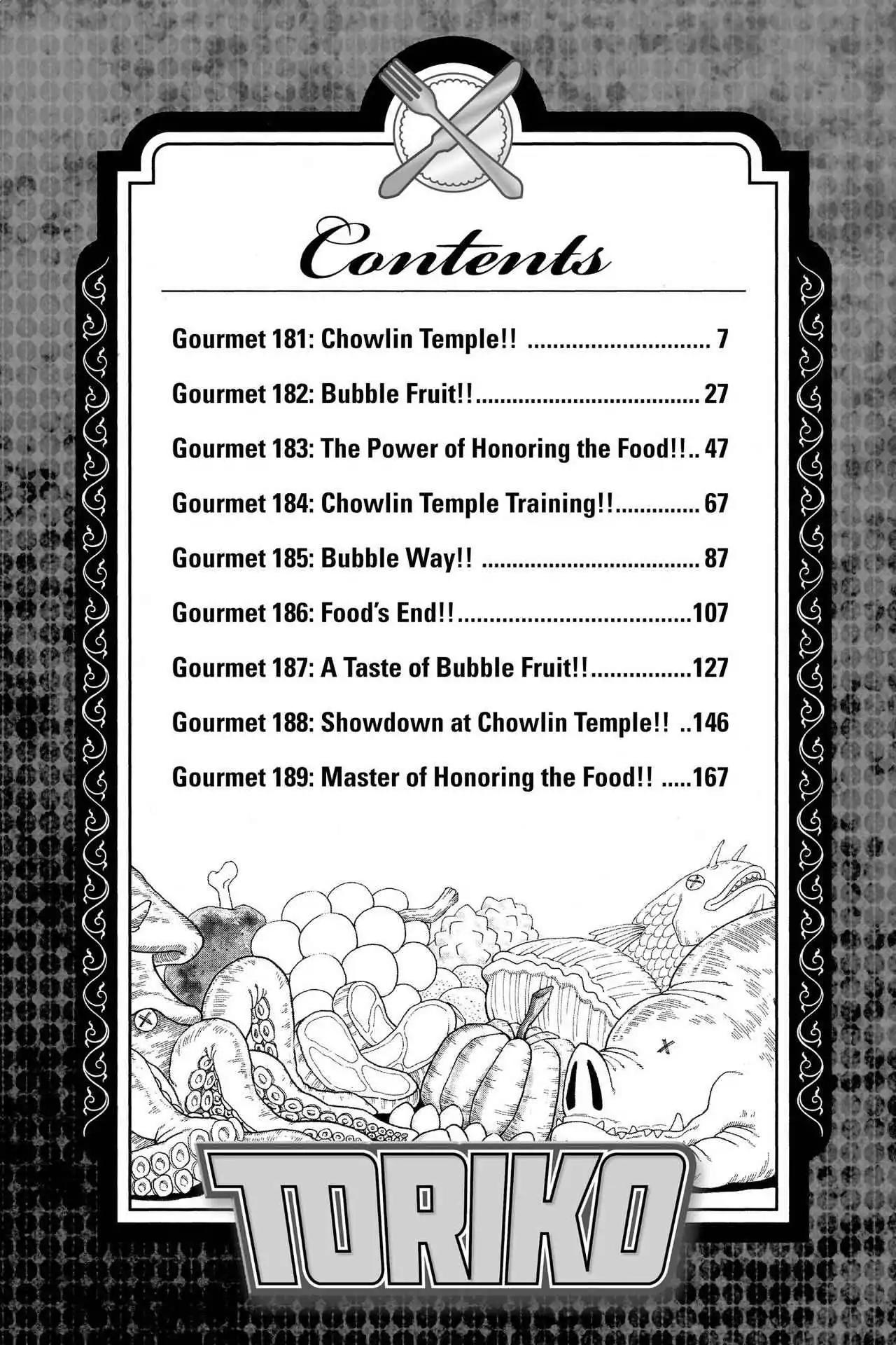 Toriko Chapter 181 page 6 - Chapter 181: Vol.21 Gourmet 181: Chowlin Temple!!