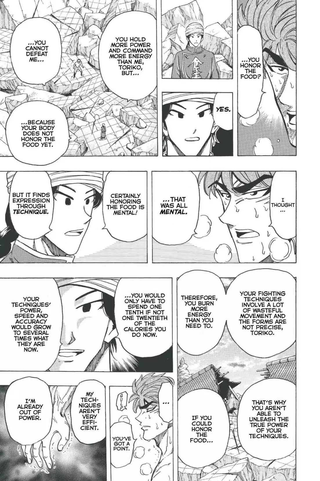 Toriko Chapter 183 page 15 - Chapter 183: Vol.21 Gourmet 183: The Power of Hornoring the Food!!