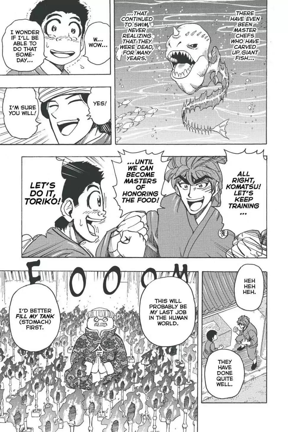 Toriko Chapter 184 page 19 - Chapter 184: Vol.21 Gourmet 184: Chowlin Temple Training!!