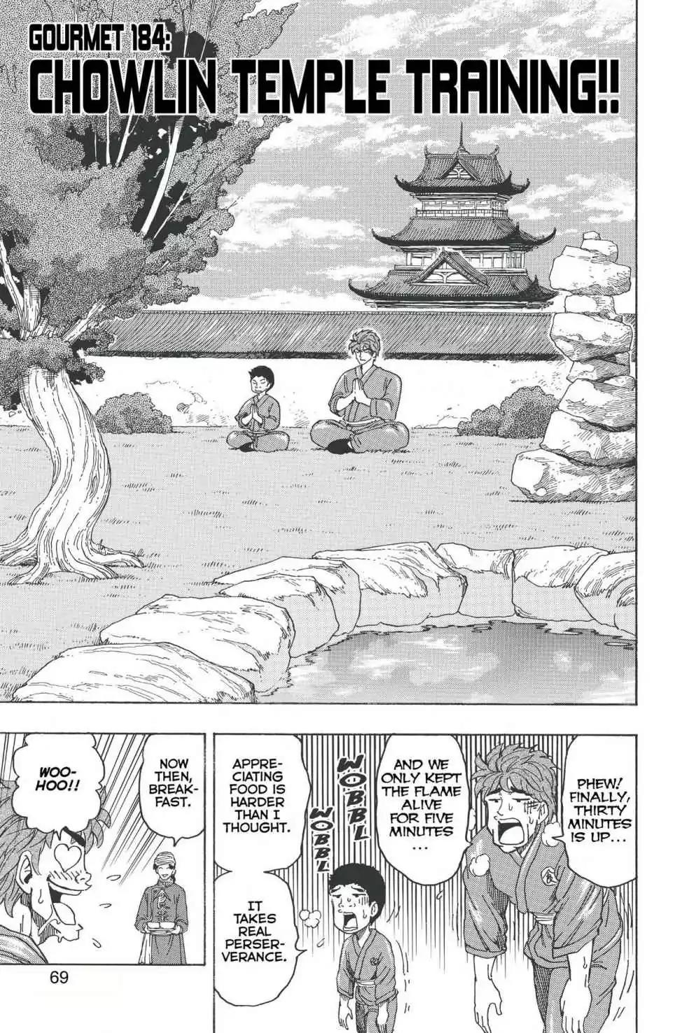 Toriko Chapter 184 page 3 - Chapter 184: Vol.21 Gourmet 184: Chowlin Temple Training!!
