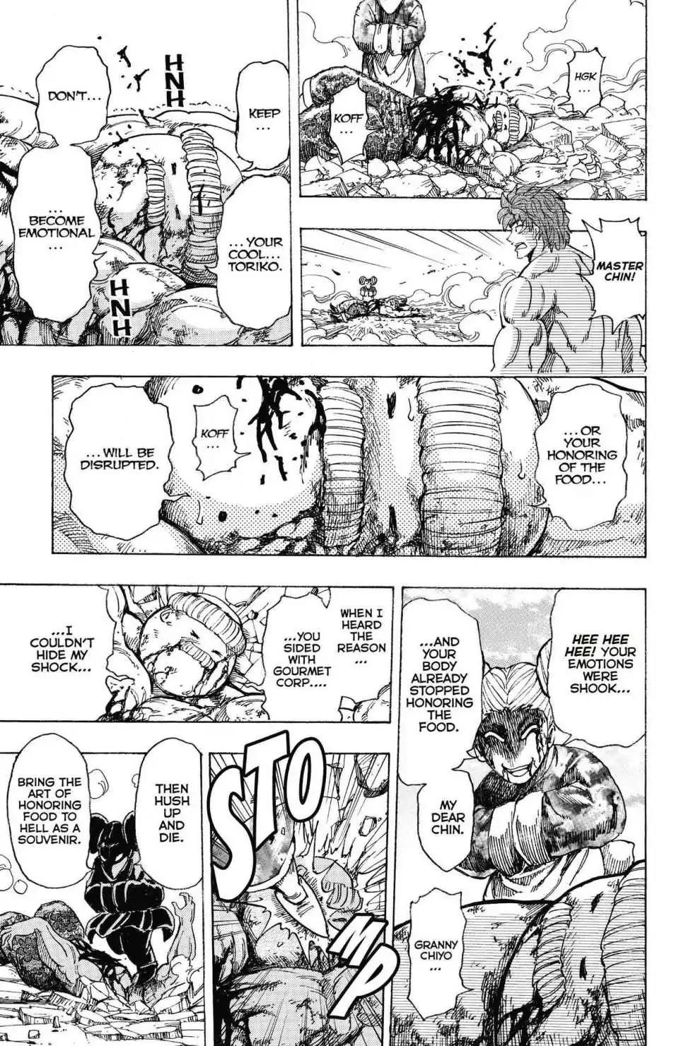 Toriko Chapter 190 page 13 - Chapter 190: Vol.22 Gourmet 190: Toriko's Knife vs. Chiyo's Knife!!