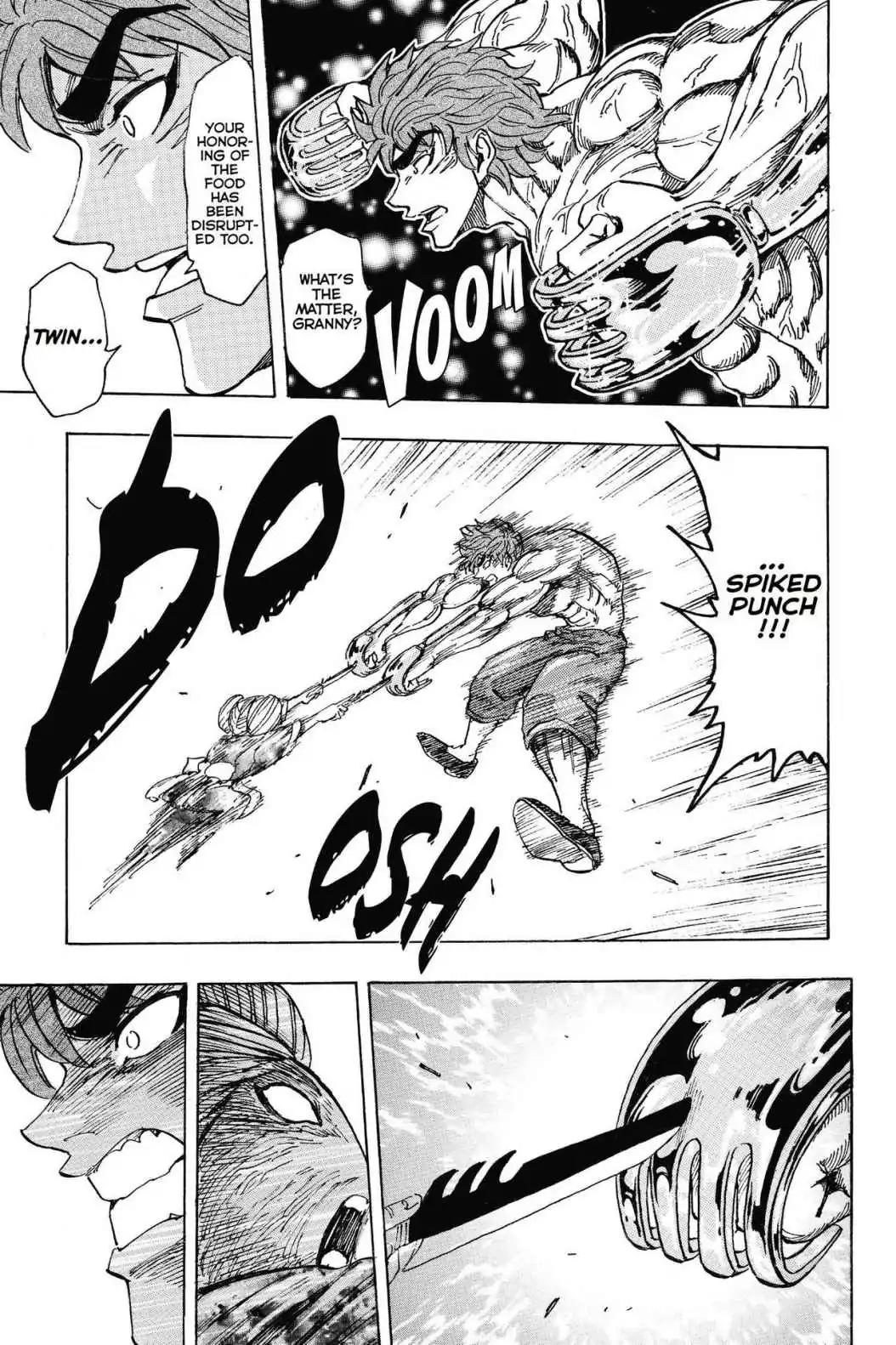 Toriko Chapter 190 page 21 - Chapter 190: Vol.22 Gourmet 190: Toriko's Knife vs. Chiyo's Knife!!