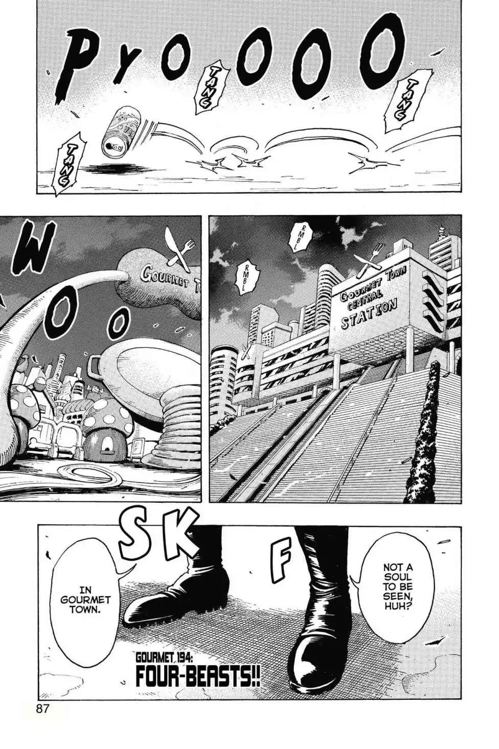 Toriko Chapter 194 page 1 - Chapter 194: Vol.22 Gourmet 194: Four-Beasts!!