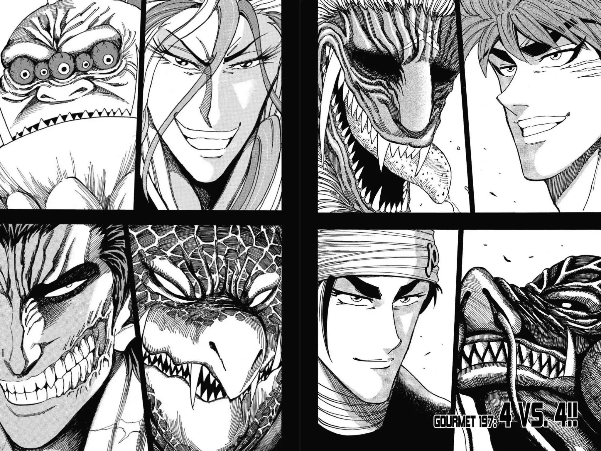 Toriko Chapter 197 page 2 - Chapter 197: Vol.22 Gourmet 197: 4 vs. 4!!
