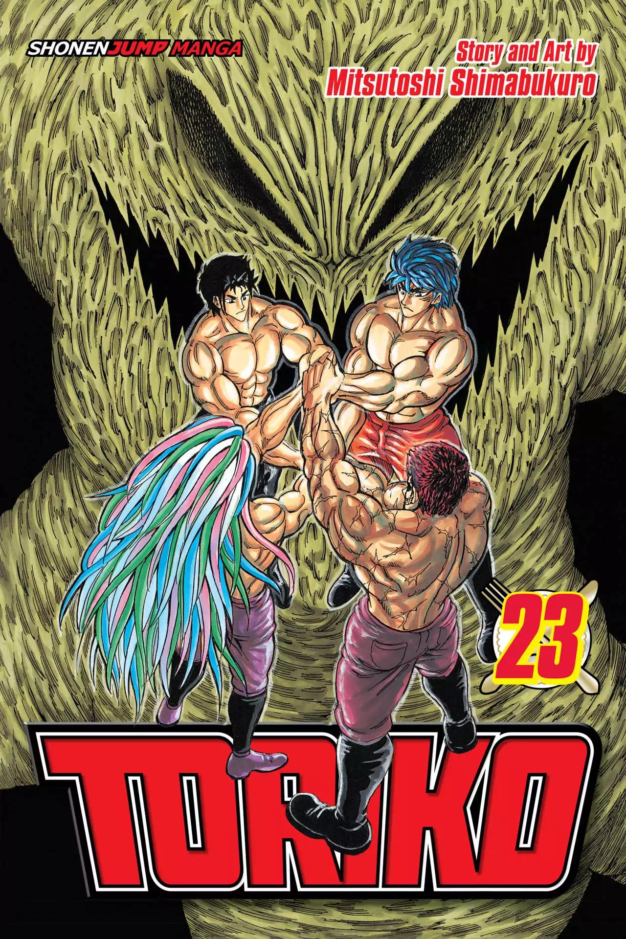 Toriko Chapter 199 page 1 - Chapter 199: Vol.23 Gourmet 199: Four Battles Settled!!