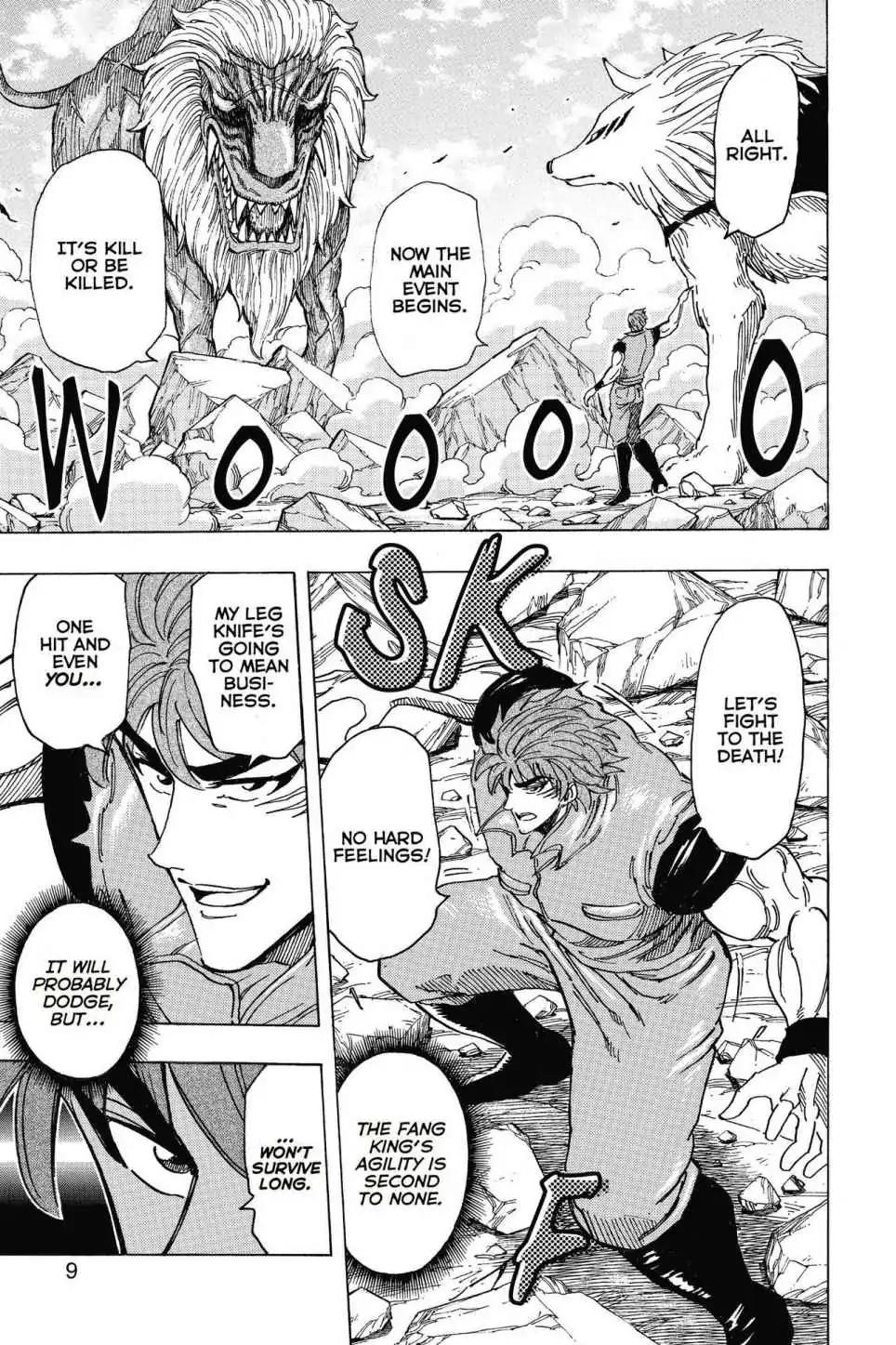 Toriko Chapter 199 page 9 - Chapter 199: Vol.23 Gourmet 199: Four Battles Settled!!