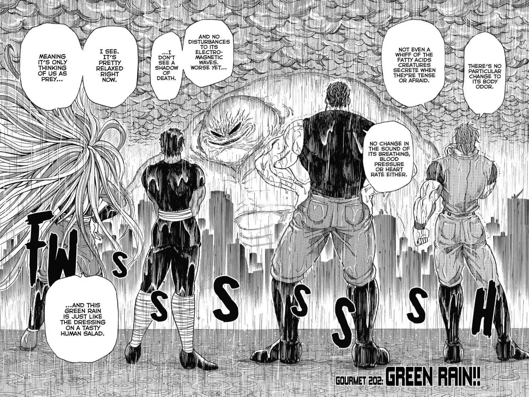 Toriko Chapter 202 page 2 - Chapter 202: Vol.23 Gourmet 202: Green Rain!!