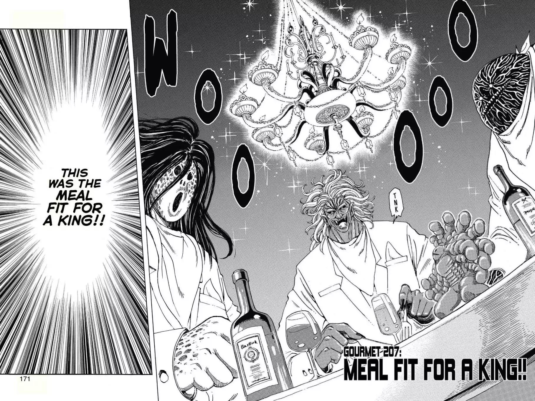 Toriko Chapter 207 page 2 - Chapter 207: Vol.23 Gourmet 207: Meal Fit for a King!!