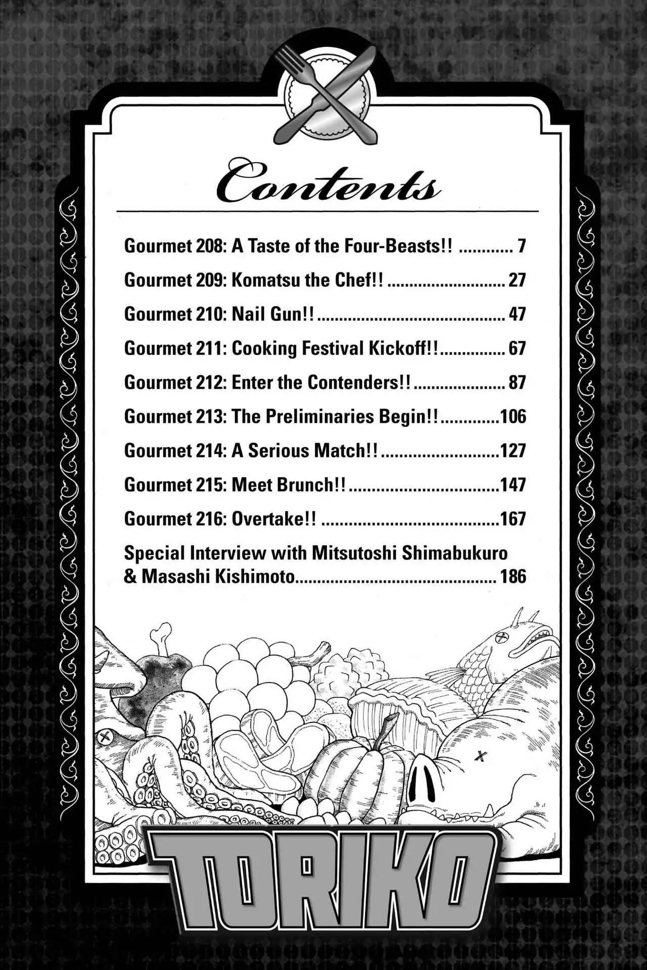 Toriko Chapter 208 page 6 - Chapter 208: Vol.24 Gourmet 208: A Taste of the Four-Beast!!