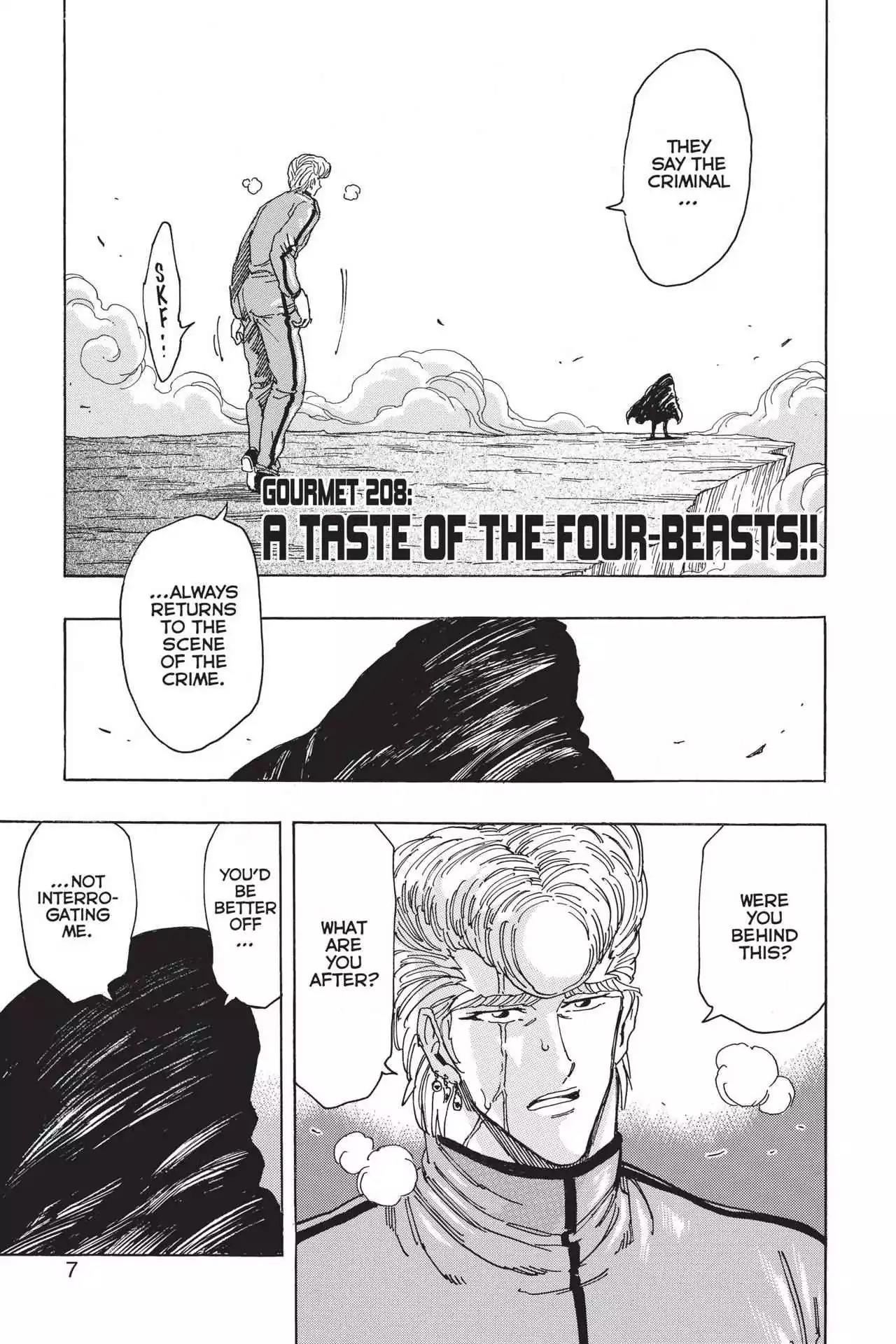 Toriko Chapter 208 page 7 - Chapter 208: Vol.24 Gourmet 208: A Taste of the Four-Beast!!