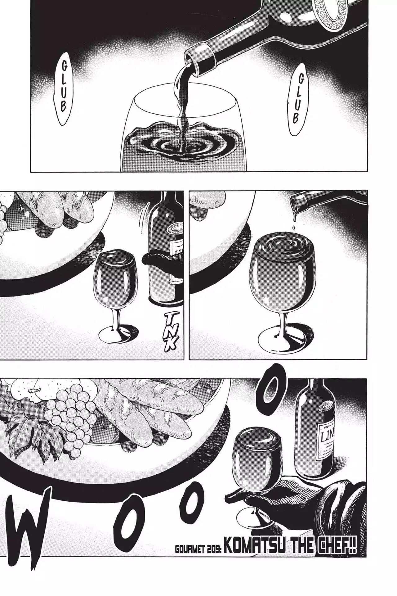 Toriko Chapter 209 page 1 - Chapter 209: Vol.24 Gourmet 209: Komatsu the Chef!!