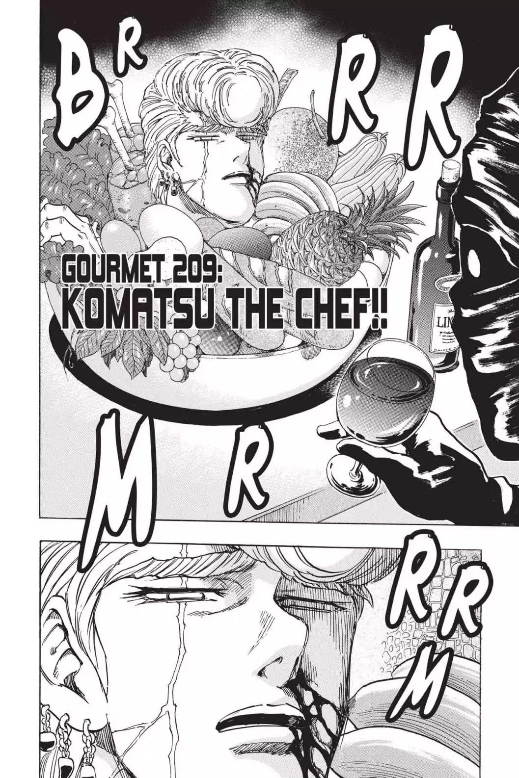 Toriko Chapter 209 page 2 - Chapter 209: Vol.24 Gourmet 209: Komatsu the Chef!!