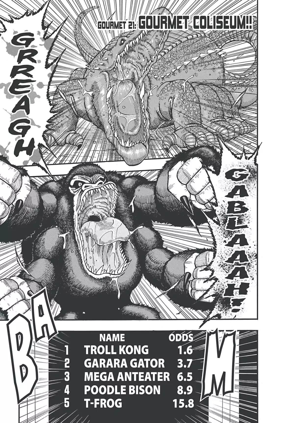 Toriko Chapter 21 page 1 - Chapter 21: Vol.3 Gourmet 21: Gourmet Coliseum!!