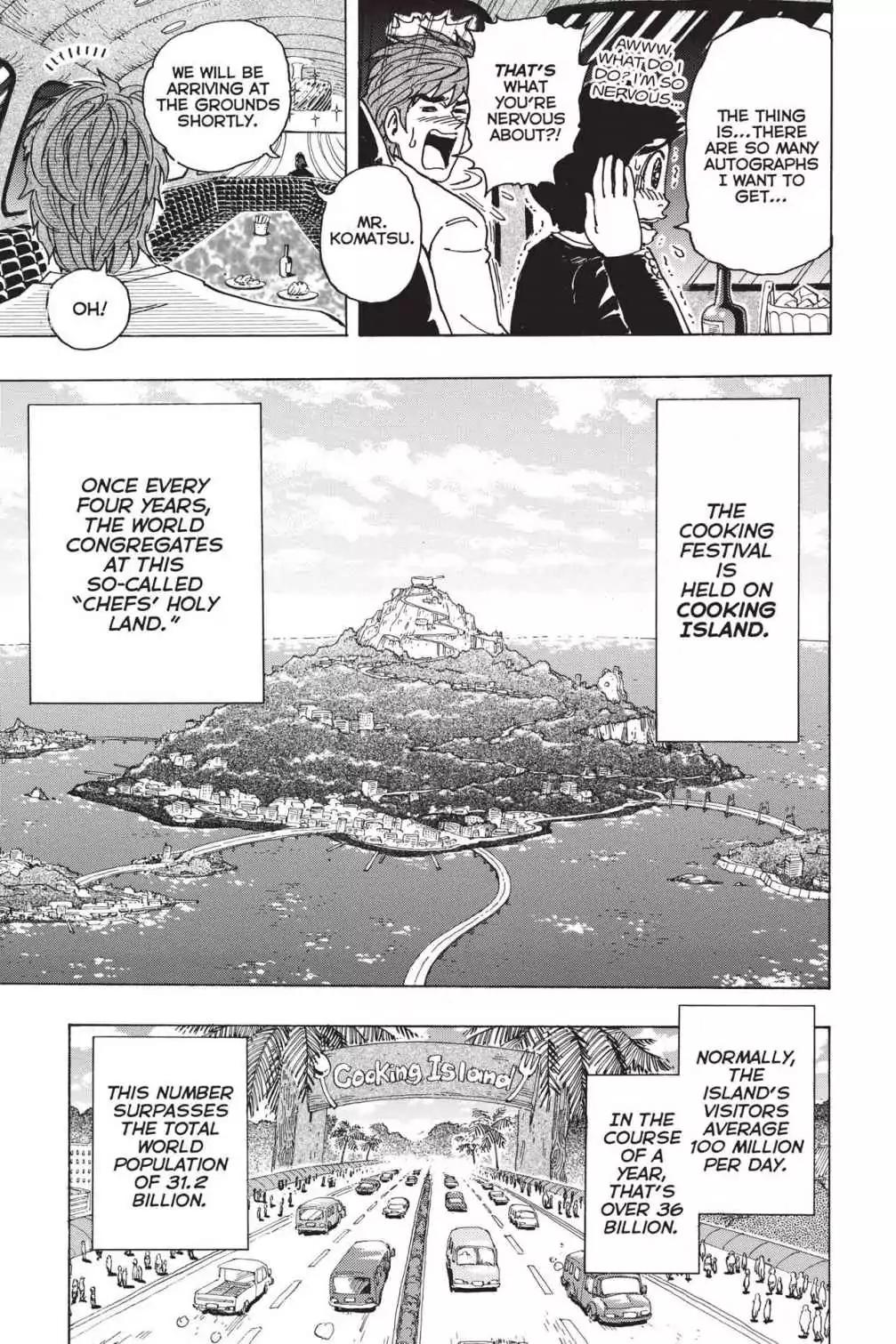 Toriko Chapter 211 page 6 - Chapter 211: Vol.24 Gourmet 211: Cooking Festival Kickoff!!