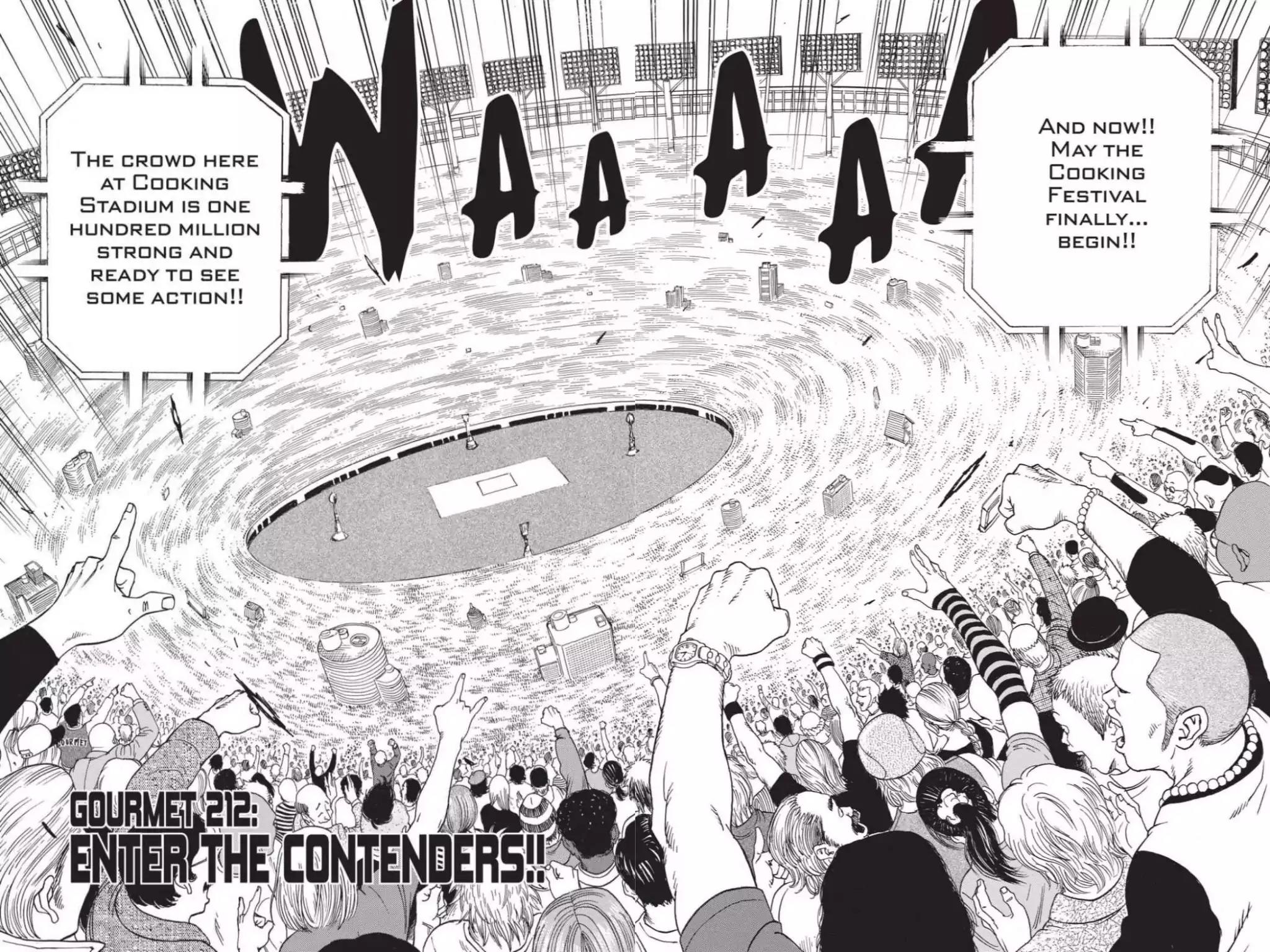 Toriko Chapter 212 page 4 - Chapter 212: Vol.24 Gourmet 212: Enter the Contenders!!