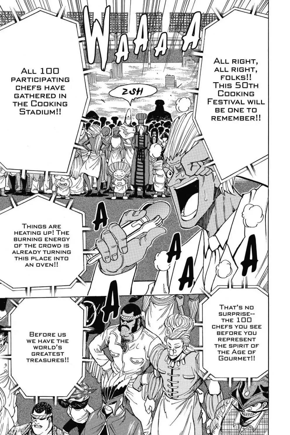 Toriko Chapter 213 page 5 - Chapter 213: Vol.24 Gourmet 213: The Preliminaries Begin!!