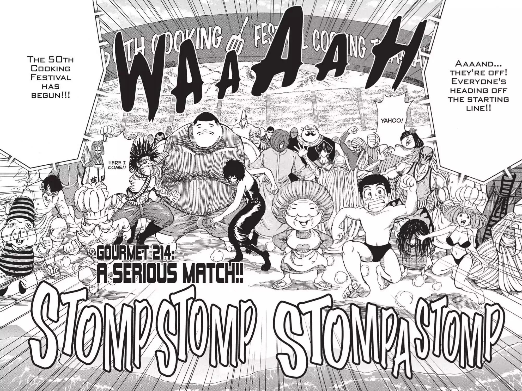 Toriko Chapter 214 page 2 - Chapter 214: Vol.24 Gourmet 214: A Serious Match!!