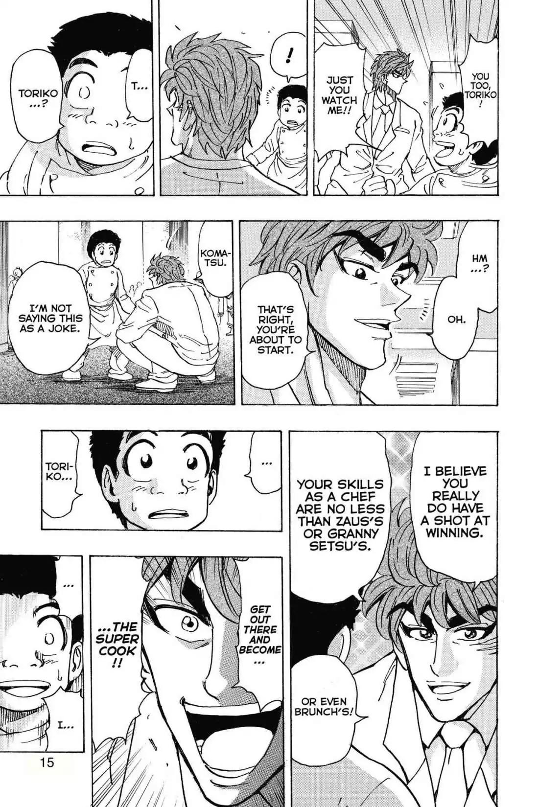 Toriko Chapter 217 page 15 - Chapter 217: Vol.25 Gourmet 217: Trumpet of War!!