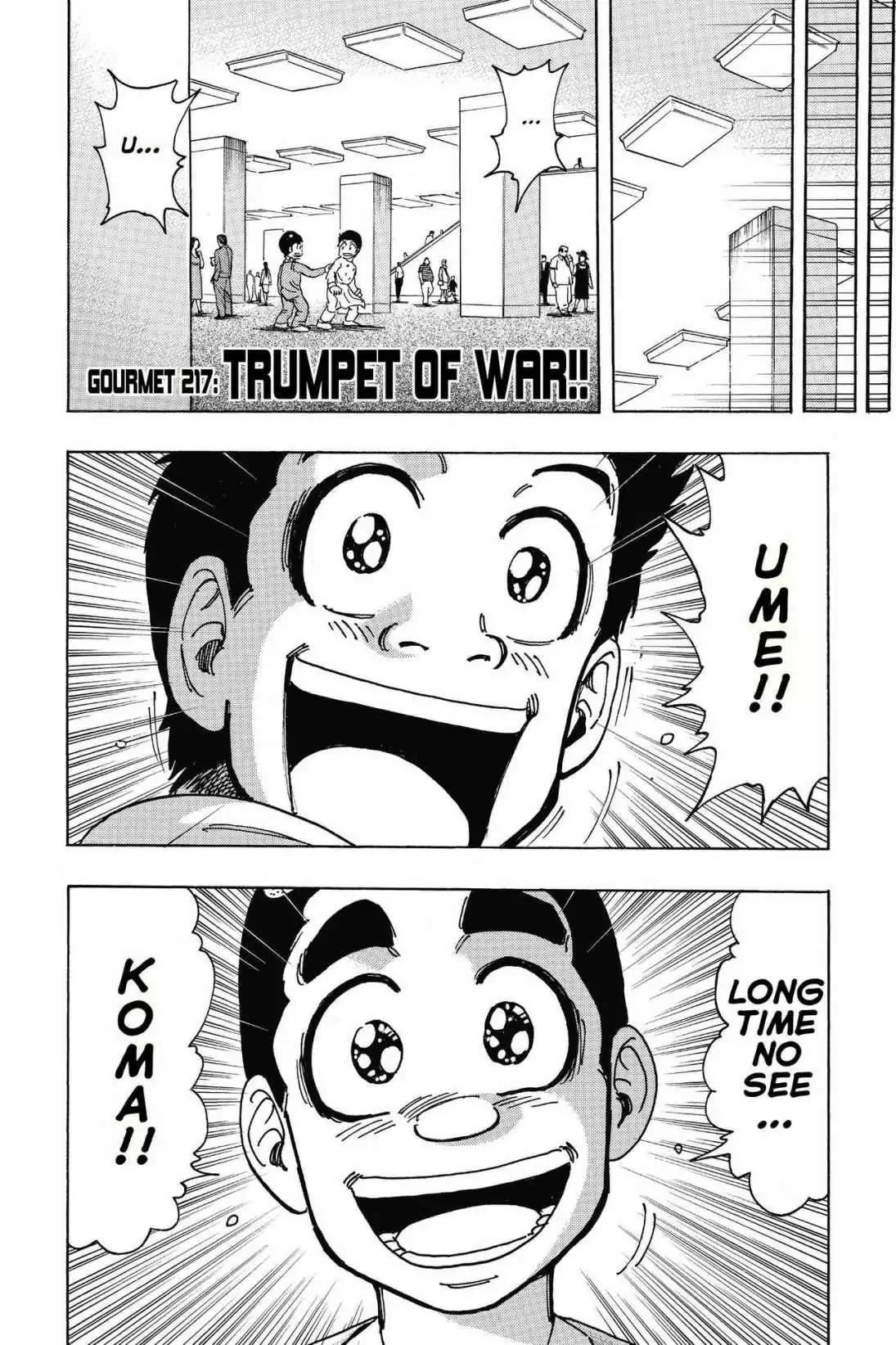 Toriko Chapter 217 page 8 - Chapter 217: Vol.25 Gourmet 217: Trumpet of War!!