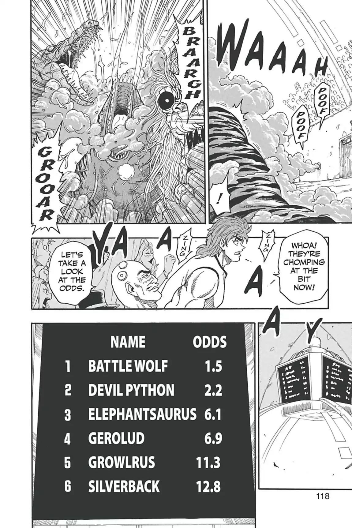 Toriko Chapter 22 page 10 - Chapter 22: Vol.3 Gourmet 22: The Battle Wolf!!