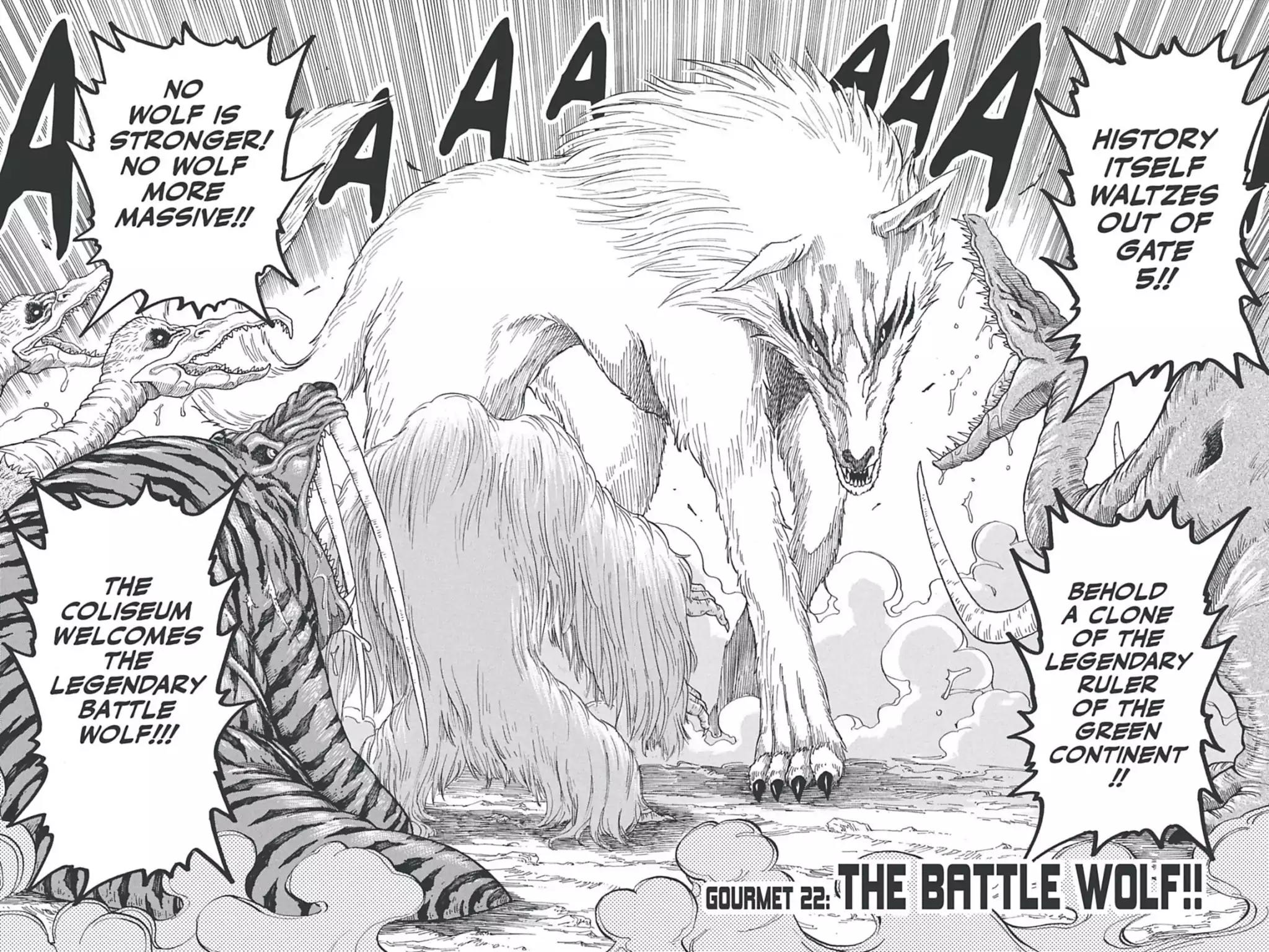 Toriko Chapter 22 page 5 - Chapter 22: Vol.3 Gourmet 22: The Battle Wolf!!