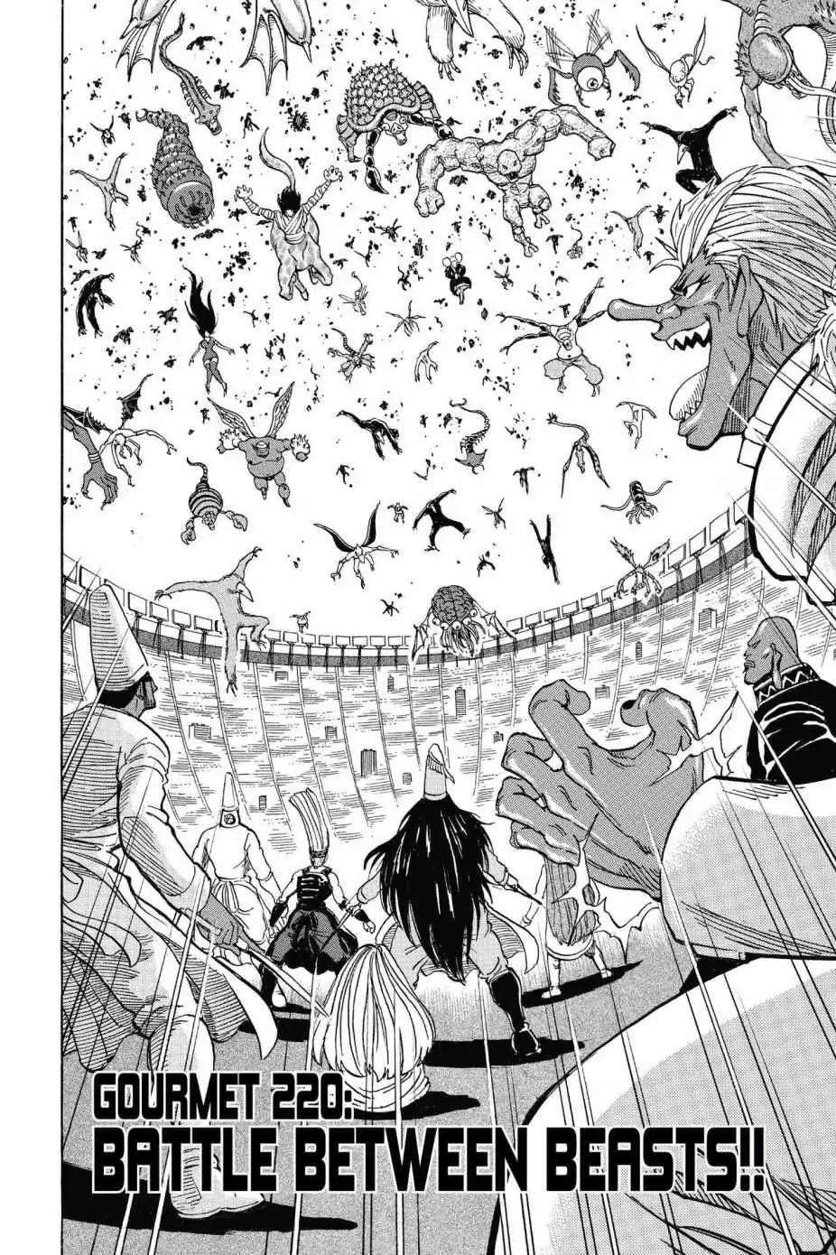 Toriko Chapter 220 page 2 - Chapter 220: Vol.25 Gourmet 220: Battle Between Beasts!!