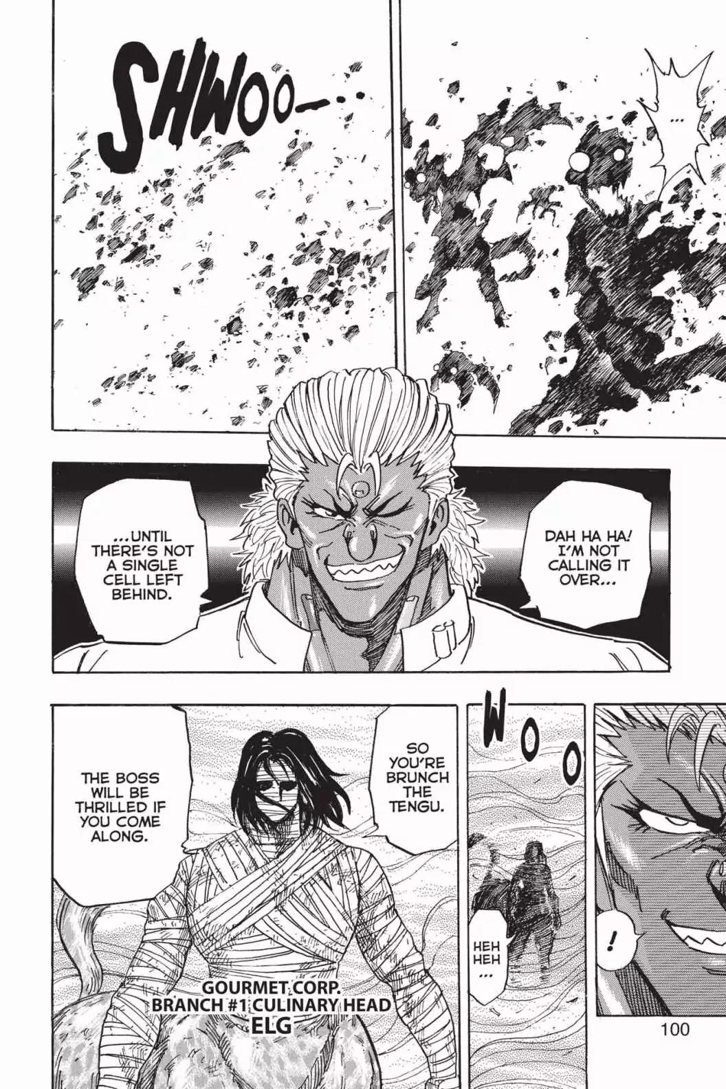 Toriko Chapter 221 page 14 - Chapter 221: Vol.25 Gourmet 221: IGO vs. Gourmet Corp.!!