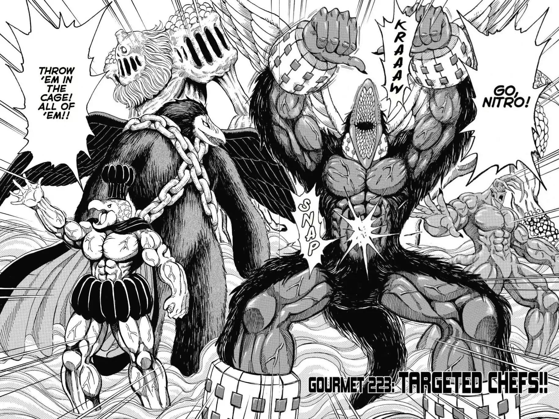 Toriko Chapter 223 page 2 - Chapter 223: Vol.25 Gourmet 223: Targeted Chefs!!