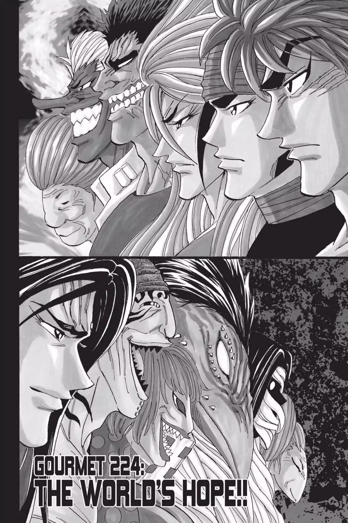 Toriko Chapter 224 page 1 - Chapter 224: Vol.25 Gourmet 224: The World's Hope!!