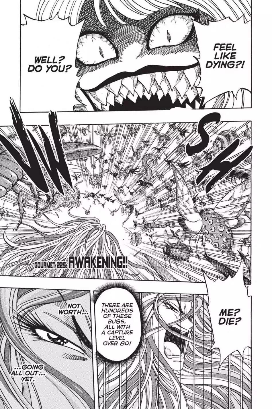 Toriko Chapter 225 page 1 - Chapter 225: Vol.25 Gourmet 225: Awakening!!