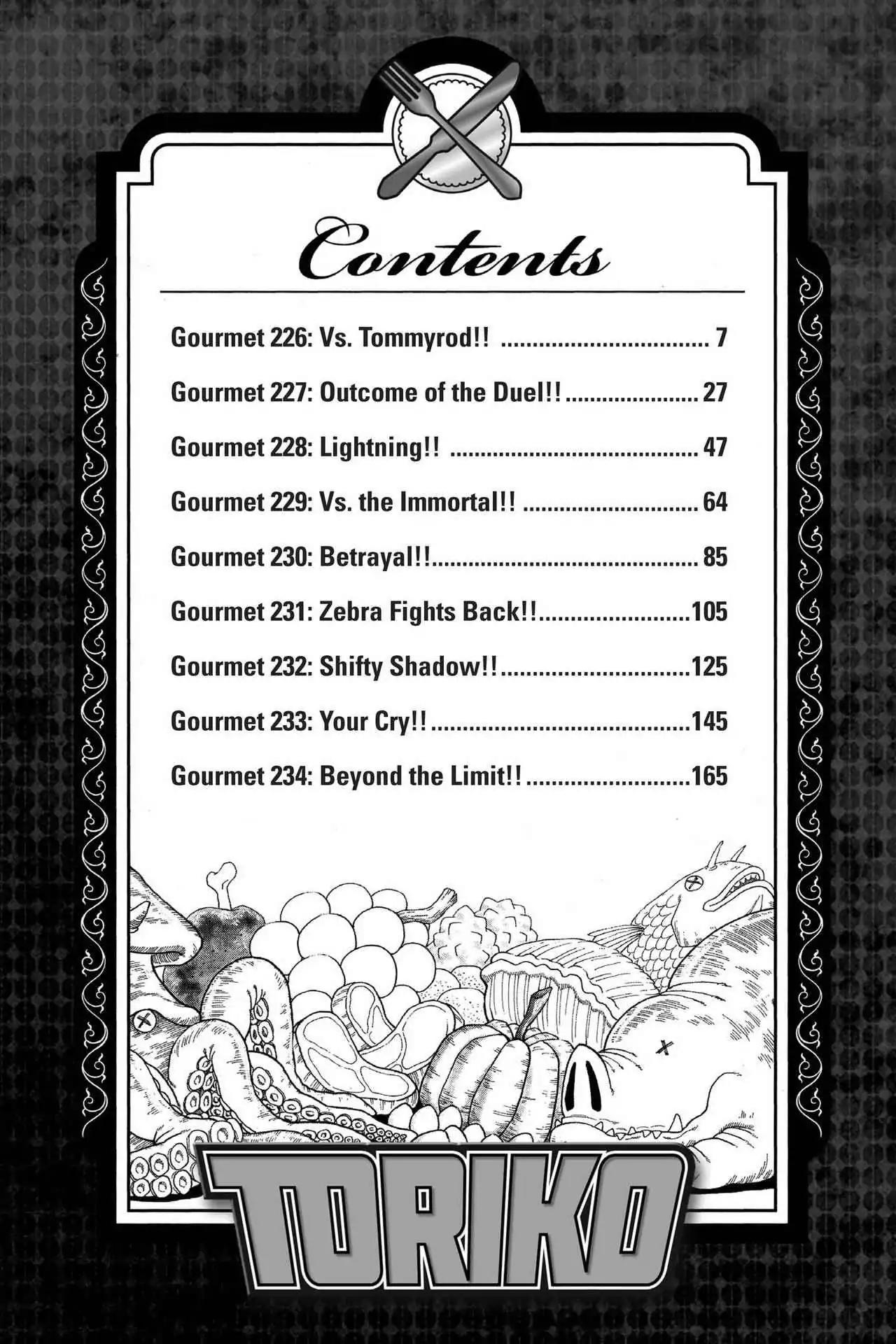 Toriko Chapter 226 page 6 - Chapter 226: Vol.26 Gourmet 226: Vs. Tommyrod!!