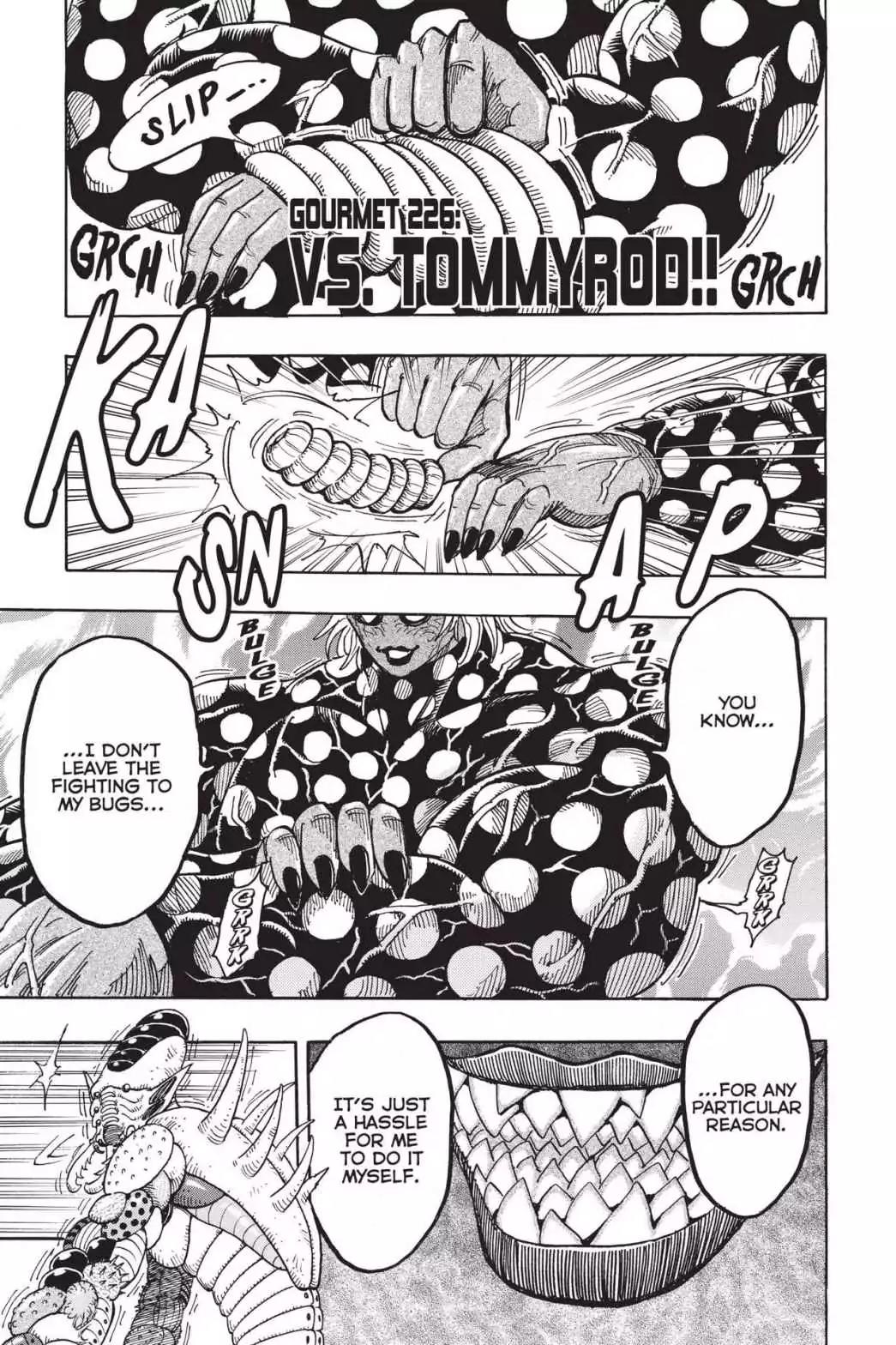 Toriko Chapter 226 page 7 - Chapter 226: Vol.26 Gourmet 226: Vs. Tommyrod!!