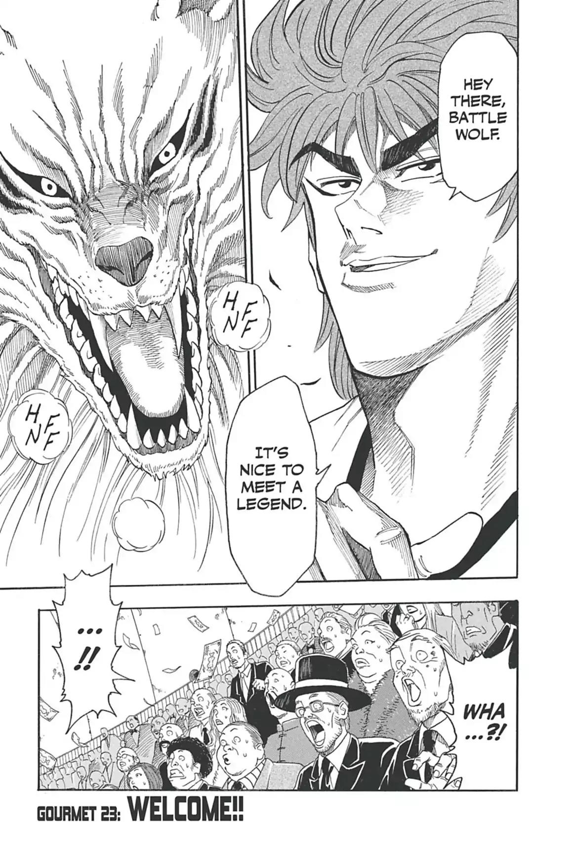 Toriko Chapter 23 page 1 - Chapter 23: Vol.3 Gourmet 23: Welcome!!