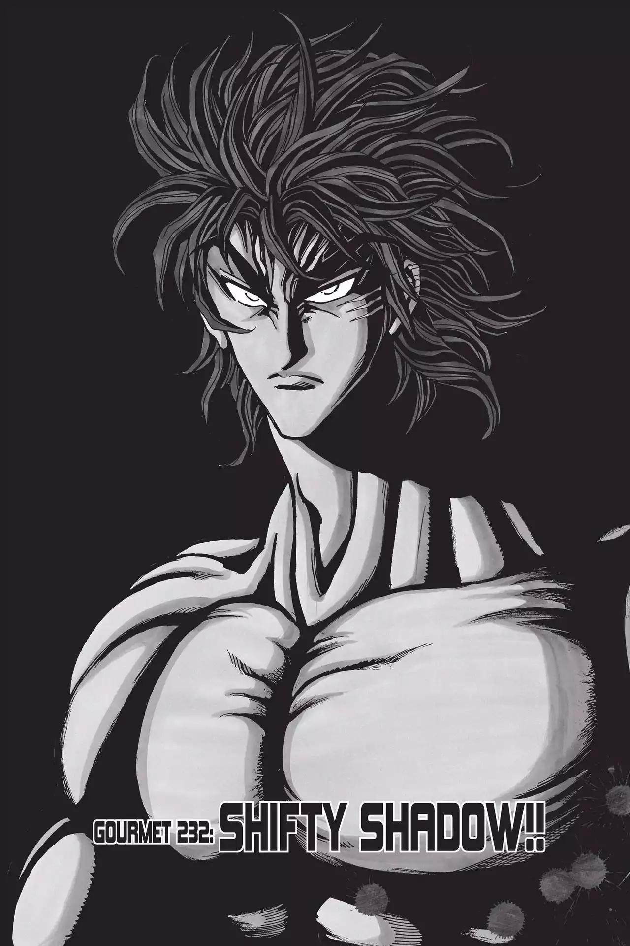 Toriko Chapter 232 page 1 - Chapter 232: Vol.26 Gourmet 232: Shifty Shadow!!